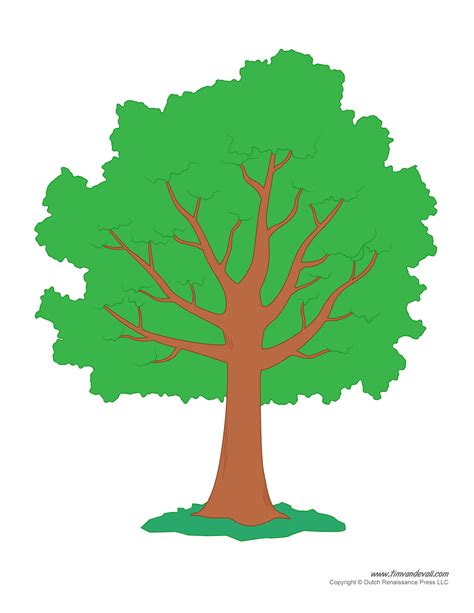 tree templates tree printables