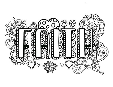 faith coloring pages christian quotes   etsy
