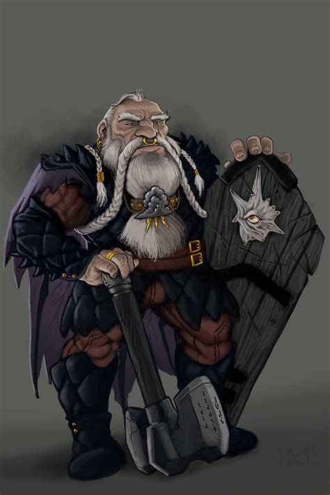 dwarf tempest cleric  lordsenneian  deviantart
