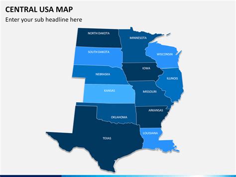 powerpoint central usa map sketchbubble