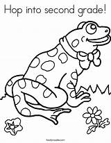 Grade Coloring Pages Math Second Welcome 2nd Graders Hop 6th Into Color Printable Colouring Frog 5th Christmas Print Kids Gr sketch template