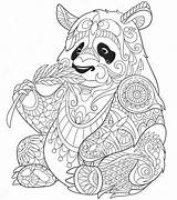 Zentangle Anti Pandas Tiere Ausmalen Bamboo Malvorlagen Colouring Pandabeer Coloriages Erwachsene Coloringpagesfortoddlers Downloaden sketch template