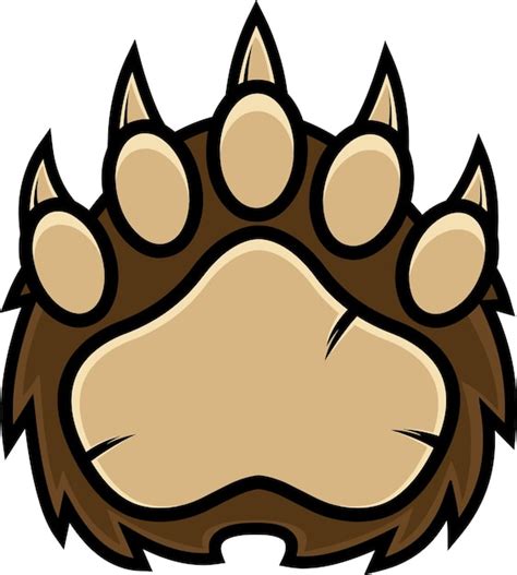 bear paw logo design