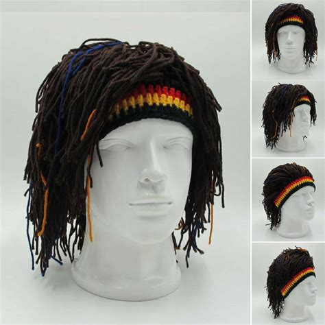 wigs and facial hair adult men raggae singer long dreadlocks jamaican