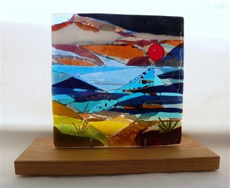 Evening Landscape Series Fused Glass By Jeanette Cook Glass