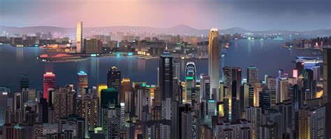 Download 2560x1080 Wallpaper Hong Kong Buildings City