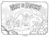 Easter Coloring Bible Activity sketch template
