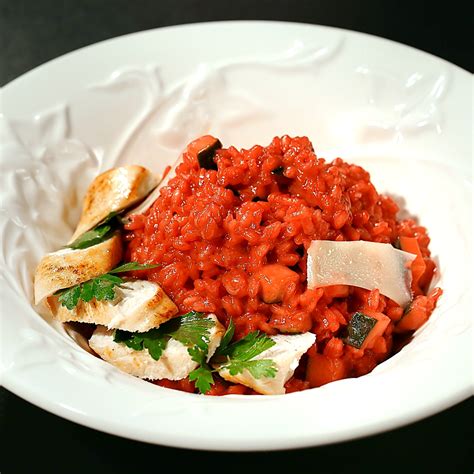 chicken breast with beetroot red rice so delicious