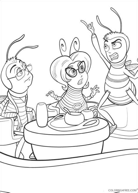 bee  coloring pages printable coloringfree coloringfreecom