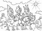 Reyes Magos Christmas Kings Coloringpages4u Paracolorear Threekings sketch template