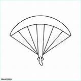Parachute Beau Paraglider sketch template