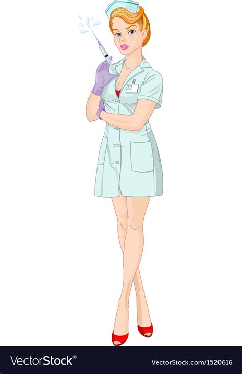 sexy nurse royalty free vector image vectorstock