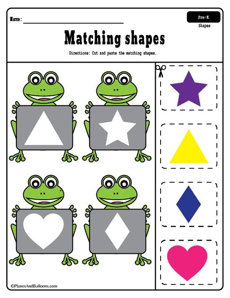 fun  printable shapes worksheets  preschool   great idea