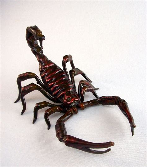 copper scorpion sculpture by metalbymartin on etsy