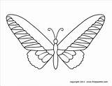 Butterfly Printable Butterflies Coloring Large Pages Templates Template Firstpalette Choose Board Small sketch template
