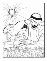 Jesus Baby Coloring Printable Pages Getcolorings Color sketch template