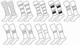 Template Sock Socks Striped Coloring Newdesign Via sketch template