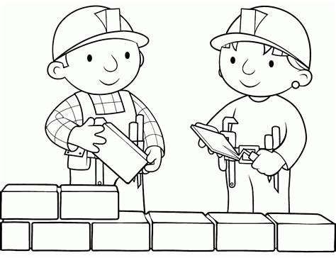 builders coloring clip art library