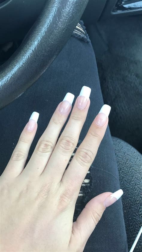 french tip acrylics long nails long acrylics french tip classy pink and white acrylic