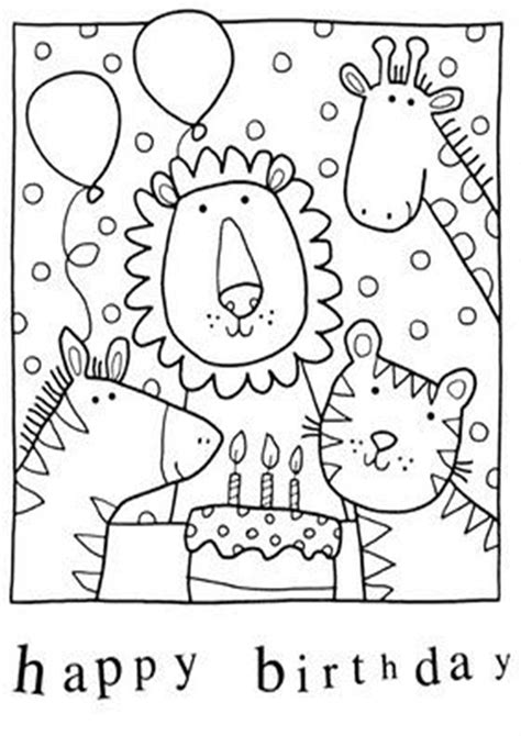 birthday printable coloring pages  year olds
