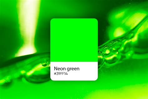 neon green color codes meaning  matching colors picsart blog