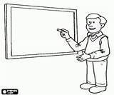 Blackboard Teacher Lavagna Coloring Alla Beside Insegnante Pages Da Colorare Gif sketch template