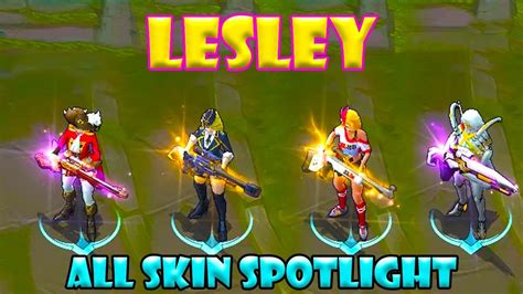 Mobile Legends Lesley All Skin Spotlight Youtube
