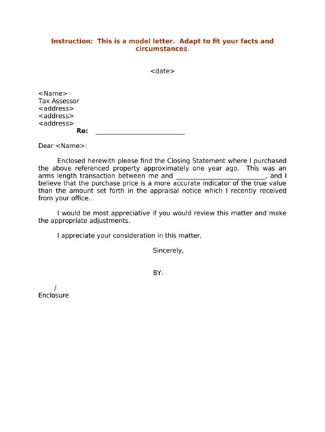 sample letter  closing statement  template pdffiller