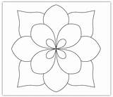 Flower Patterns Simple Pattern Template Embroidery Applique Quilt Designs Quilting Hand Printable Templates Print Imaginesque Board Zentangle Square Please Click sketch template