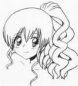 Anime Easy Drawing Girl Hair Curly Cartoon Draw Manga Step Drawings Characters Cute Basic Character Girls Sketches Deviantart Kids Sketch sketch template