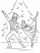 Nutcracker Ballet Coloring Pages Supercoloring Ballerina Drawing Christmas Dance Barbie Colouring Categories sketch template