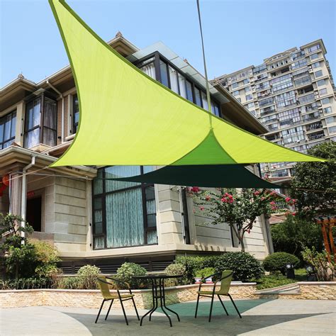 triangle shade canopy sun shade sail outdoor top canopy patio uv block