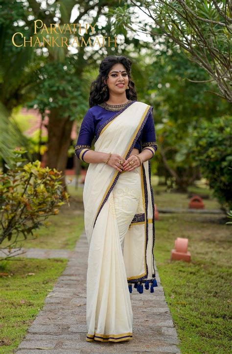 pin by elsa on onam costumes kerala saree blouse designs
