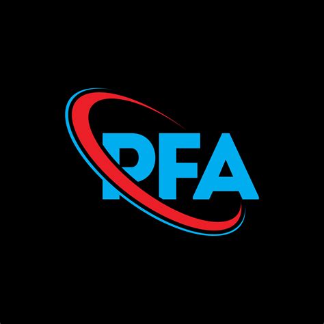 pfa logo pfa letter pfa letter logo design initials pfa logo linked  circle  uppercase