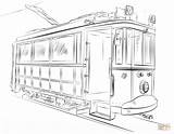 Coloring Trolley Car Pages Drawing Train Step Cars Kids Printable Trains Sketch Book sketch template