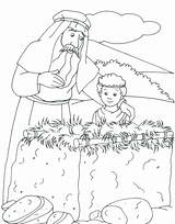Abraham Altar Coloring Bible Pages Isaac Story Genesis Drawing Para Colorear Sarah Printable Characters Kids Character Niños Ot Born Sheets sketch template