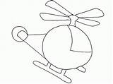 Simple Helicopter Getdrawings Drawing Coloring sketch template