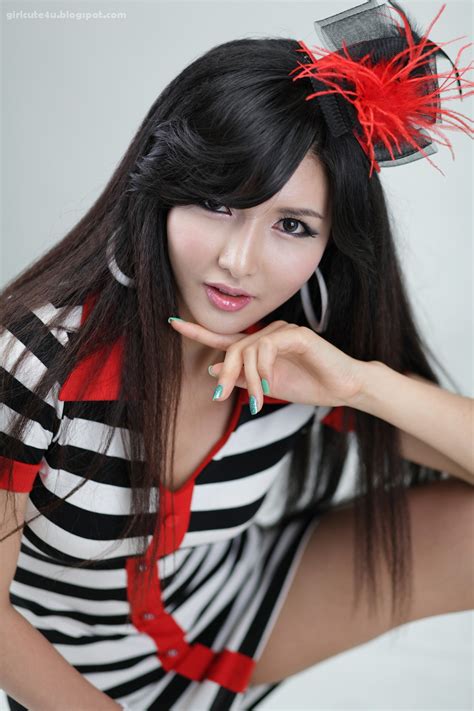 cha sun hwa black white and red ~ cute girl asian