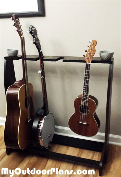 building  diy multi guitar stand myoutdoorplans