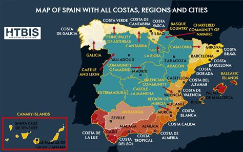 detailed map  spain  regions world map  countries