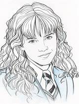 Potter Hermione Granger Dibujos Sketch Jerome Coloring Portret Hermelien Fantaisie Griffel Dessins Konserler Salvo Bleistift sketch template