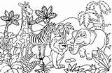 Kebun Binatang Mewarnai Pemandangan Diwarnai Kartun Desa Lukisan Lucu Catatanku Papan Objek sketch template