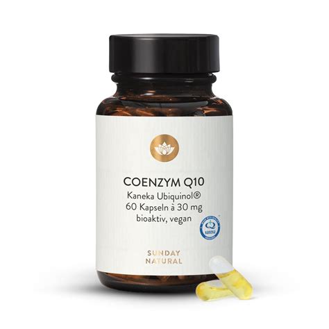 coenzym  ubiquinol mg vegan von kaneka  kapseln sunday natural