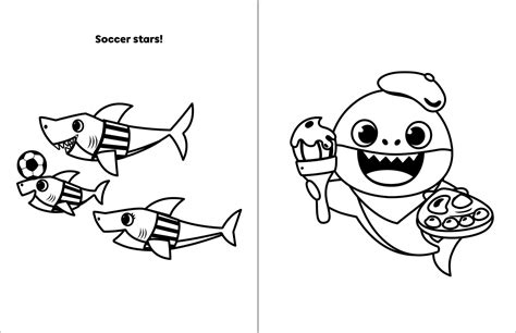 printable baby shark coloring pages  kids baby shark coloring