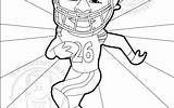 Coloring Pages Bell Steelers Veon Le sketch template
