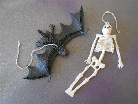 jiggling bat skeleton vintage rubber halloween monster toys   china antique price