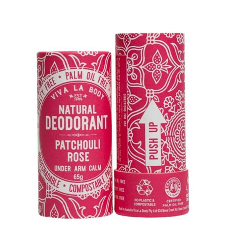 Viva La Body Natural Deodorant Patchouli Rose Nourished Life Australia