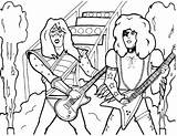 Kiss Band Coloring Pages Rock Colouring Printable Bands Heavy Metal Color Getcolorings Colour Sketch Getdrawings Template Colorings Printablecolouringpages sketch template