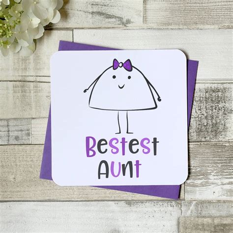 Personalised Bestest Aunt Greeting Card By Parsy Card Co