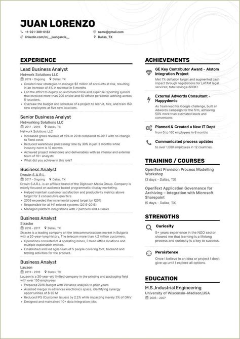 resume sample   company resume  gallery